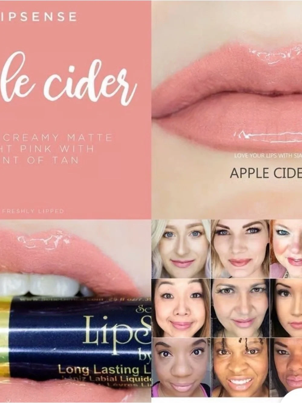 LipSense Apple Cider Lip Color - Soft Pink with Tan Hint Can do bulk listing